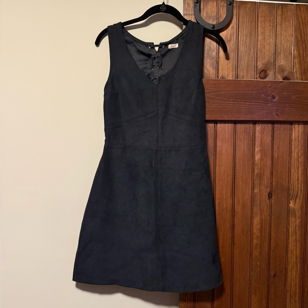 Hollister Vegan Suede Lace-Up Dress